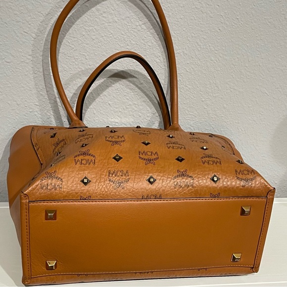 MCM Visetos Studded Shoulder Bag - Picture 6 of 15
